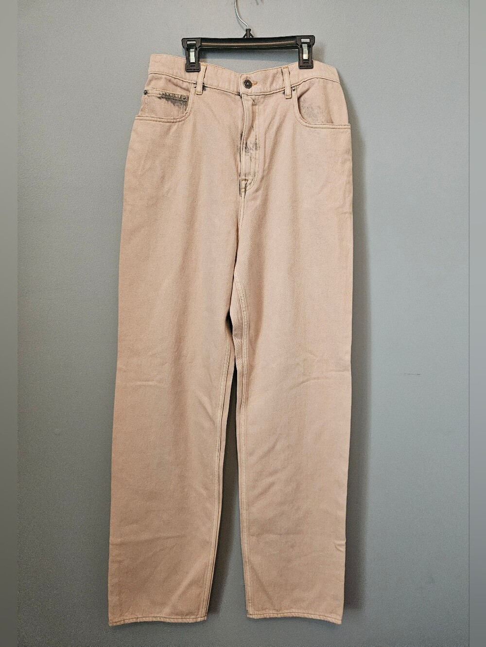 Golden Goose Pants Kim Wide Leg Denim Jeans Size 29 Pink Gray New NWTThese